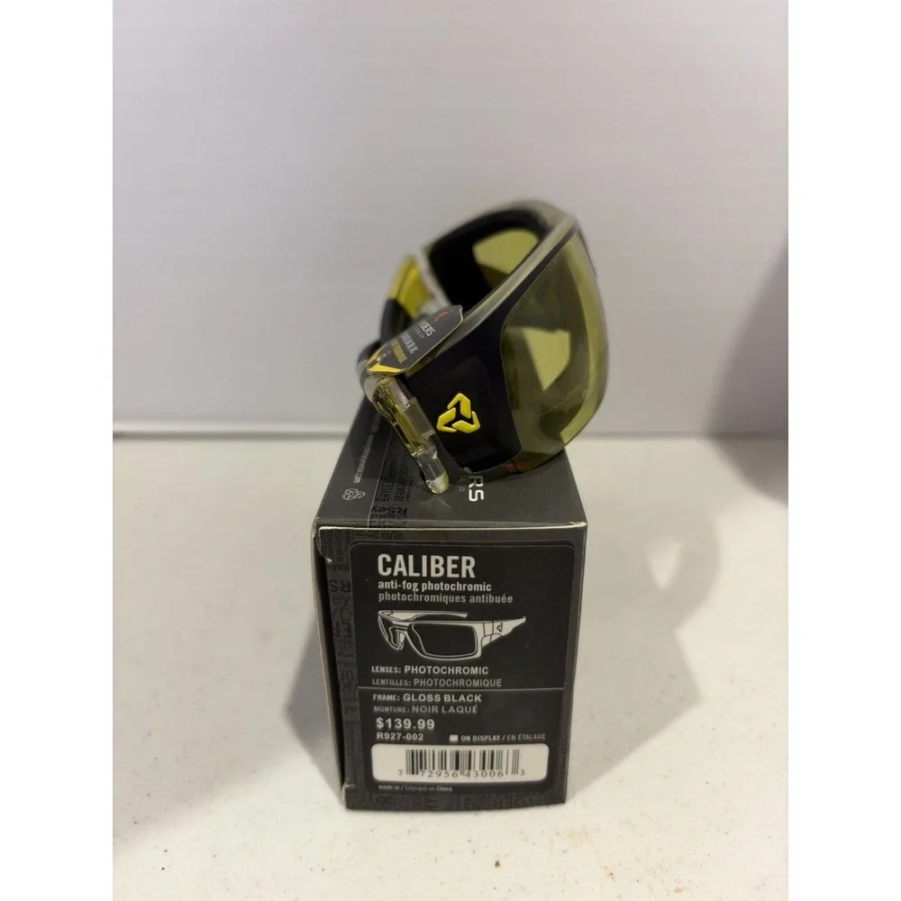 Ryders Caliber Sunglasses Gloss Black Photochromic Anti-Fog NIB R927-002 Rare